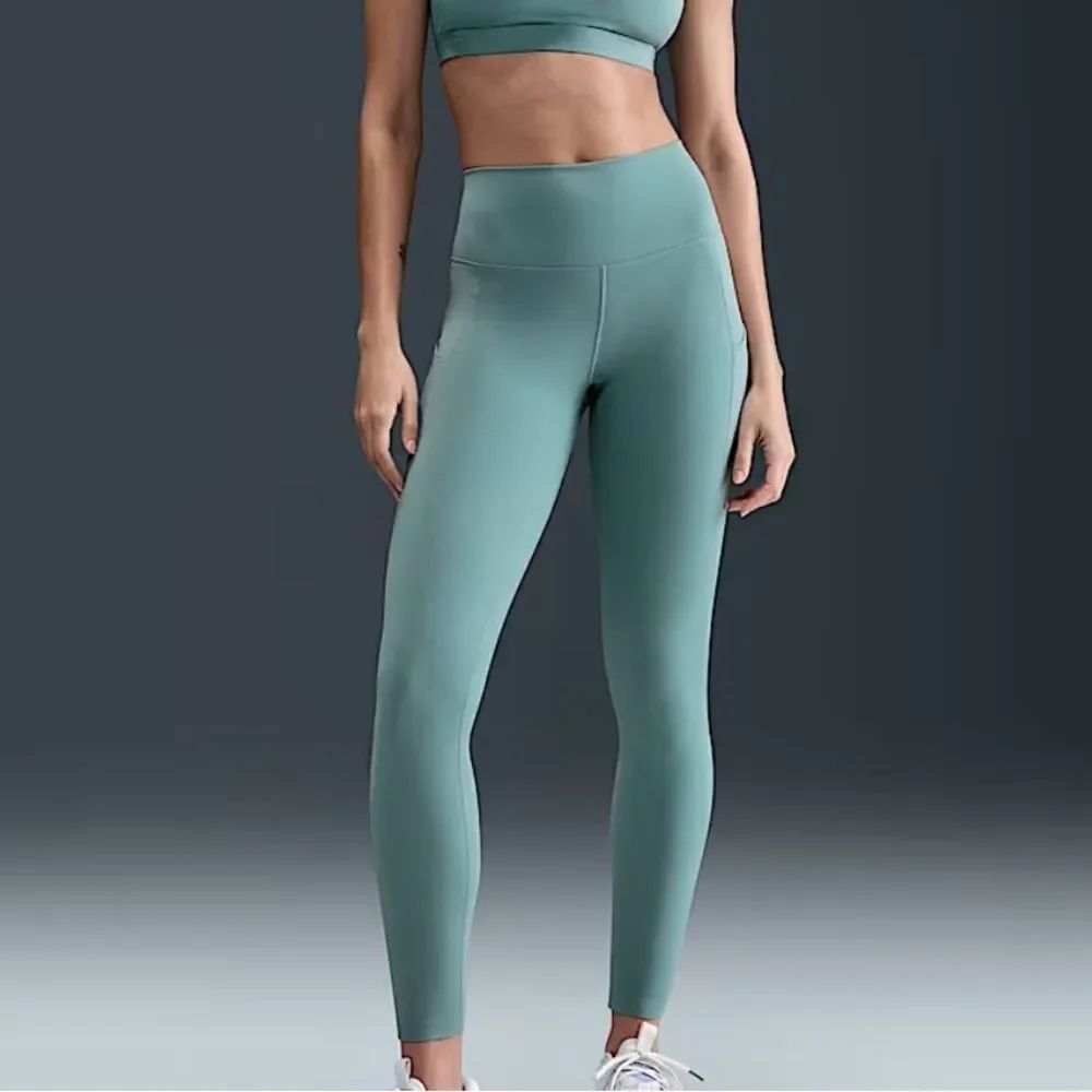 New! Nike One High-Waisted 7/8 Green Women’s Leggings Sz XS Exercise Yoga